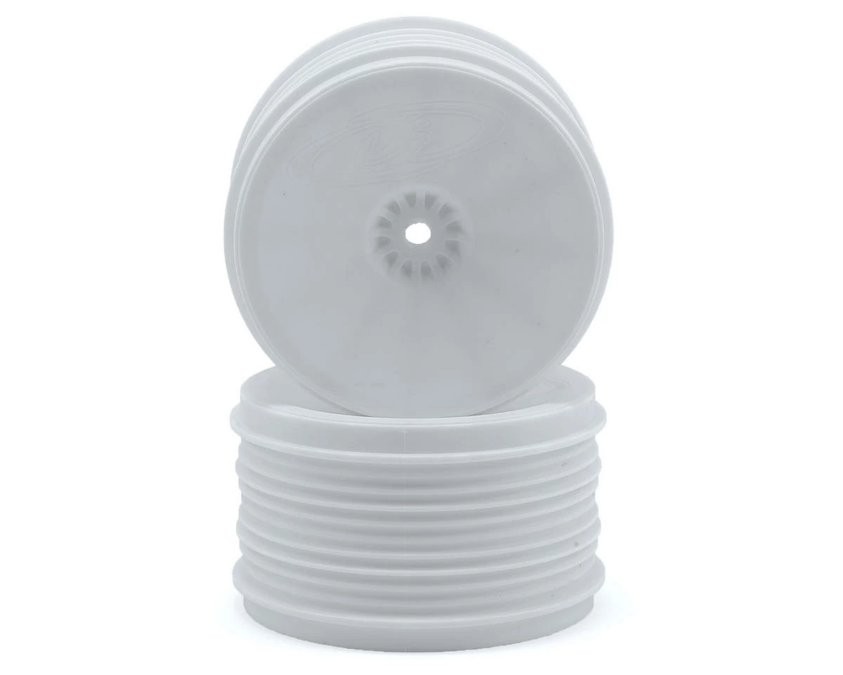 DE Racing Speedline PLUS 2.4 1/10 Buggy Rear Wheel (2) (White) W/12mm Hex (RB6/ZX6)