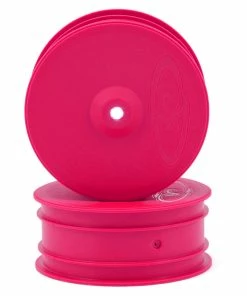 DE Racing 9.5mm Hex "Speedline" 2.2 4WD Front Buggy Wheels(2) (B44.2) (Pink)