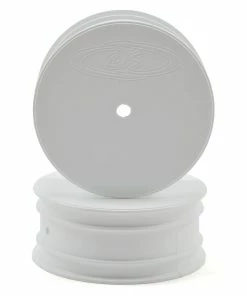 DE Racing 10mm Hex "Speedline" 2.2 1/10 Buggy Front Wheel (2) (TLR 22) (White)