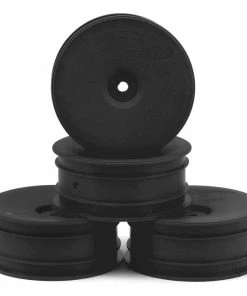 DE Racing 12mm Hex "Speedline" 2.2 1/10 Buggy Front Wheels (4) (B6/RB6) (Black)