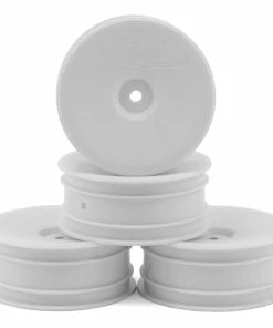 DE Racing 12mm Hex "Speedline" 2.2 1/10 Buggy Front Wheels (4) (B6/RB6) (White)