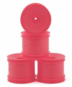 DE Racing 12mm Hex "Speedline" 2.2" 1/10 Stadium Truck Wheel (Pink) (4) (T4.2)
