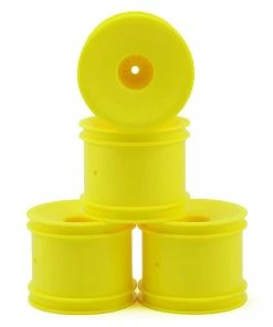 DE Racing 12mm Hex "Speedline" 2.2" 1/10 Stadium Truck Wheel (Yellow) (4) (T4.2)