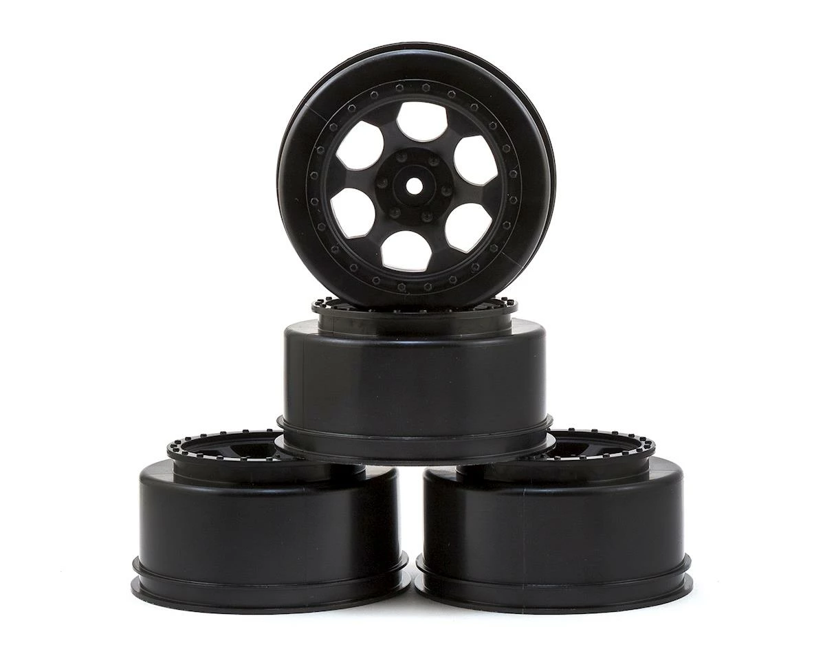 DE Racing Trinidad Short Course Wheels W/3mm Offset (Black) (4) (SC5M) W/12mm Hex 3 DE Racing Trinidad Short Course Wheels W/3mm Offset (Black) (4) (SC5M) W/12mm Hex