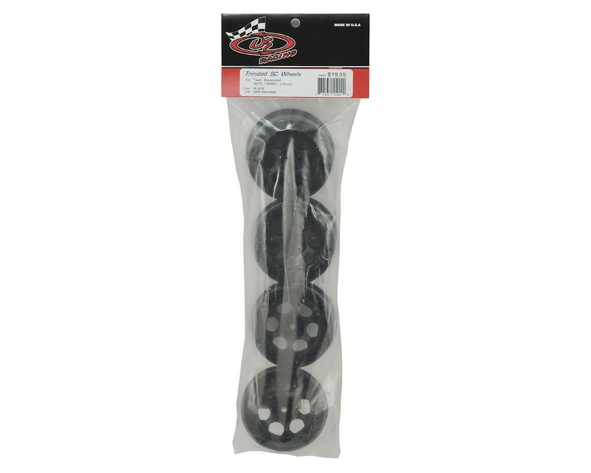 DE Racing Trinidad Short Course Wheels W/3mm Offset (Black) (4) (SC5M) W/12mm Hex 5 DE Racing Trinidad Short Course Wheels W/3mm Offset (Black) (4) (SC5M) W/12mm Hex - Image 3