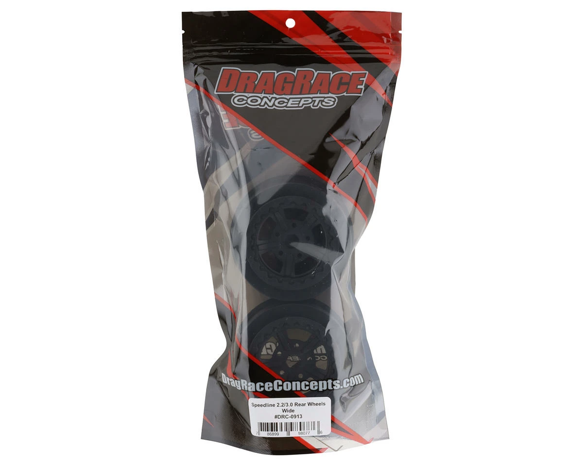 DragRace Concepts Speedline 2.2/3.0 Wide Rear Wheels (Black) (2) - Image 4