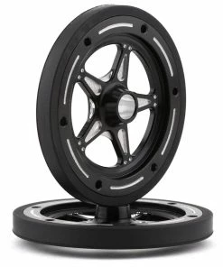 DragRace Concepts 5 Spoke Ultra Lock Front Wheels (Black) (2)