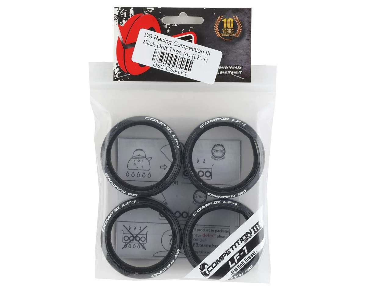 DS Racing Competition III Slick Drift Tires (4) (LF-1) - Image 4