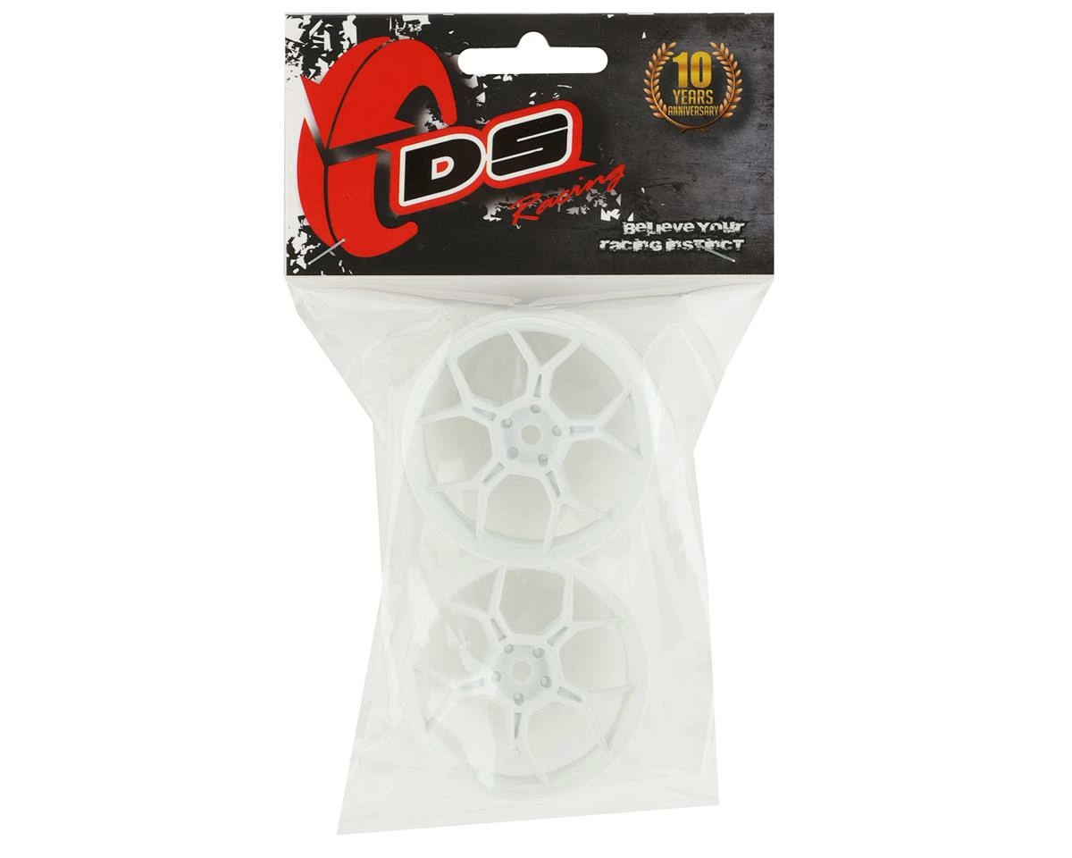 DS Racing Feathery Split Spoke Drift Rim (Matte White) (2) (6mm Offset) W/12mm Hex - Image 3