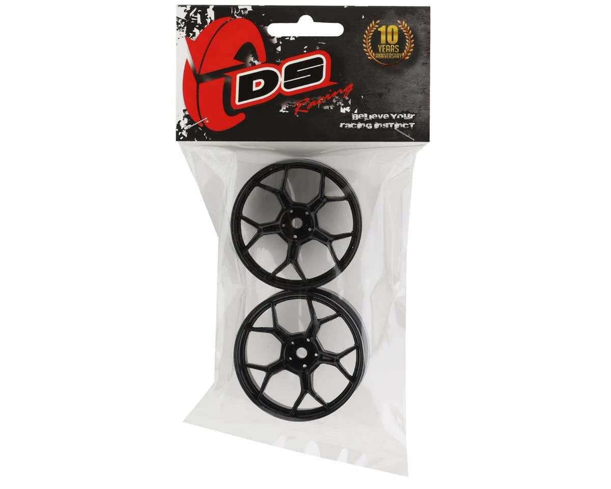 DS Racing Feathery Split Spoke Drift Rim (Black Hi Gloss) (2) (6mm Offset) W/12mm Hex - Image 3