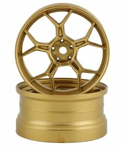 DS Racing Feathery Split Spoke Drift Rim (Gold) (2) (6mm Offset)