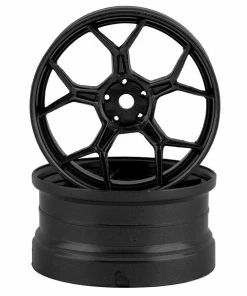 DS Racing Feathery Split Spoke Drift Rim (Gunmetal) (2) (6mm Offset)