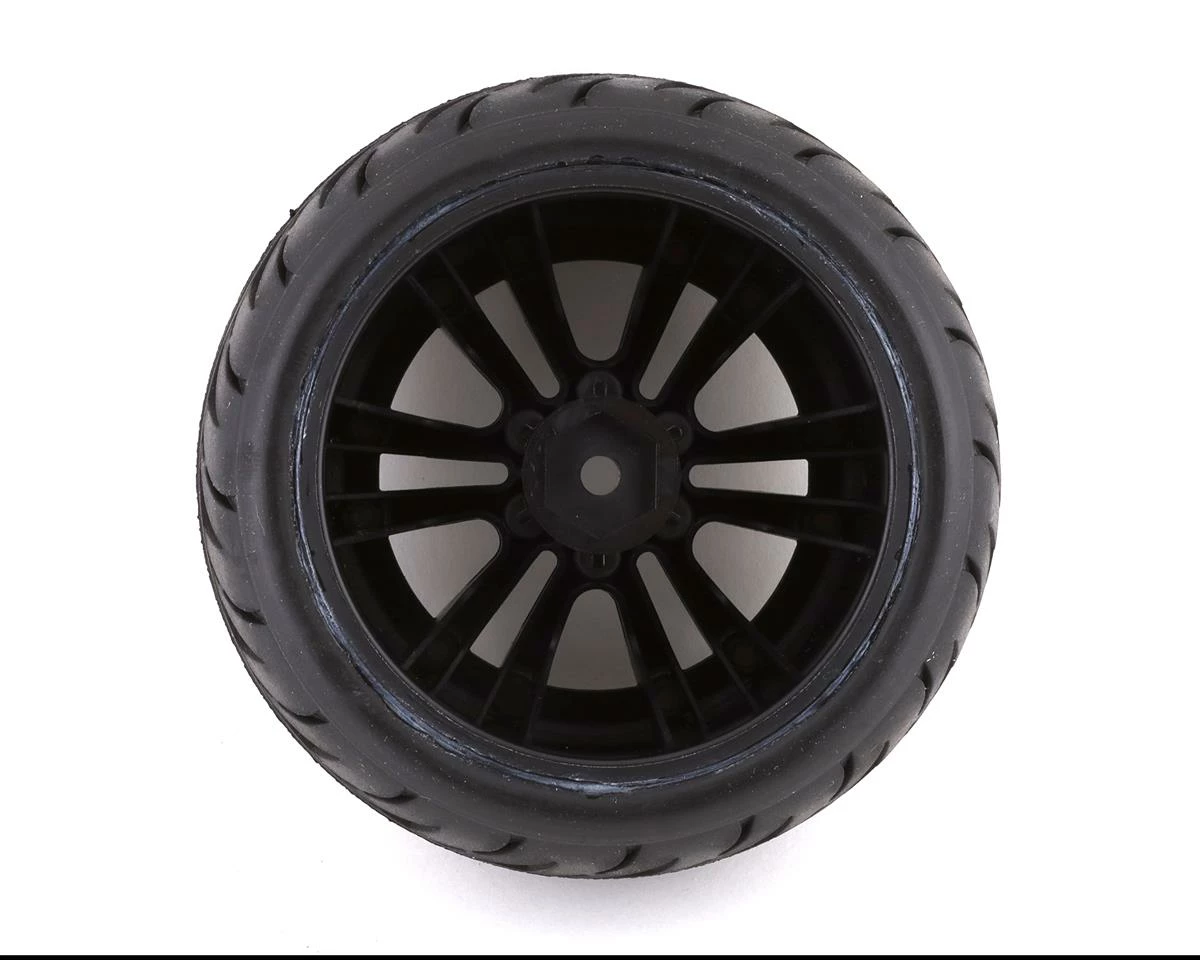 Duratrax SpeedTreads Speedhawk Pre-Mounted 2.2" Stadium Truck Tires (Black) (2) W/12mm Hex - Image 2