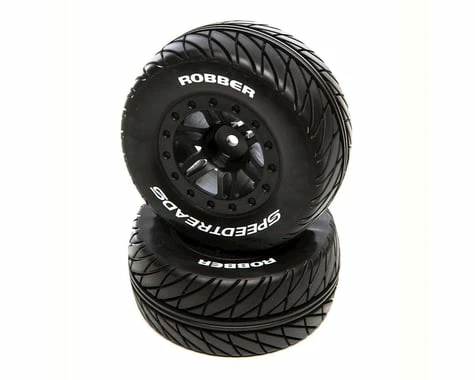 Duratrax SpeedTreads Robber Short Course Rear Tires W/12mm Hex (Black) (2)