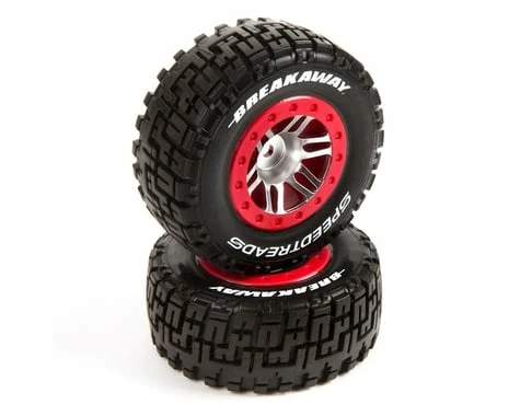 Duratrax SpeedTreads Breakaway Short Course Rear Tires W/12mm Hex (Red) (2) 3 Duratrax SpeedTreads Breakaway Short Course Rear Tires W/12mm Hex (Red) (2)
