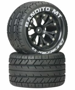 Duratrax Bandito MT 2.8" 2WD Mounted Rear C2 Tires, Black (2)