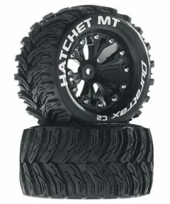 SCRATCH & DENT: DuraTrax Hatchet MT 2.8" 2WD Rear Mounted Truck Tires (Black) (2) 12mm Hex