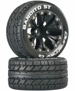 Duratrax Bandito ST 2.8" 2WD Mounted Front C2 Tires (Black) (2)