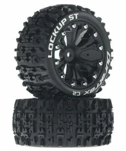 Duratrax Lockup ST 2.8" 2WD Rear Mounted Truck Tires (Black) (2) W/12mm Hex