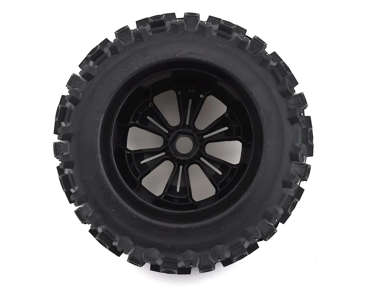 Duratrax Six Pack MT 3.8" Pre-Mounted Monster Truck Tire (Black) (2) (CS - Sport) W/17mm Hex - Image 2