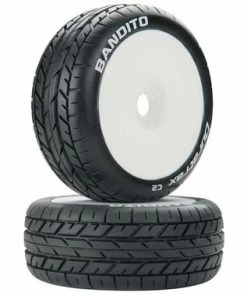 Duratrax Bandito 1/8 Pre-Mounted Buggy Tire (White) (2) (C2)