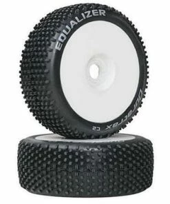 Duratrax Pre-Mounted Equalizer 1/8 Buggy Tire (2) (Soft- C2) (C2 - Soft)