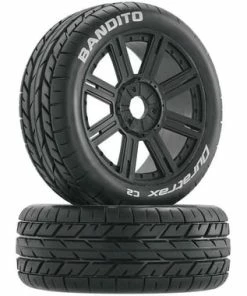Duratrax Bandito Pre-Mounted Buggy Tire (Black)(2)(Soft - C2)