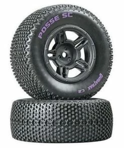 Duratrax Posse Pre-Mounted Short Course Tire (Black) (2) (Soft - C2)