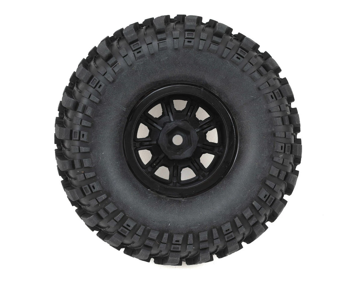 Duratrax Deep Woods CR 1.9" Pre-Mounted Crawler Tires (2) (Black Chrome) (C3 - Super Soft) - Image 2