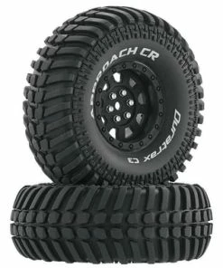 Duratrax Approach CR C3 Mounted 1.9" Crawler Tires (Black) (2)