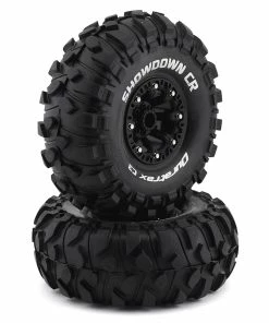 Duratrax Showdown CR Mounted 2.2" Crawler Black Tires (2) (C3 - Super Soft)