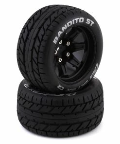 Duratrax Bandito ST 2.8 Pre-Mounted Tires (Black) (2) W/14mm Hex