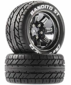 Duratrax Bandito ST 2.8 Pre-Mounted Tires (Chrome) (2) W/14mm Hex