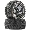 Duratrax Picket ST 2.8 Pre-Mounted Tires (Chrome) (2) W/14mm Hex