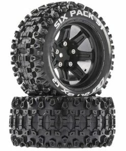 Duratrax Six-Pack ST 2.8 Pre-Mounted Tires (Black) (2) W/14mm Hex