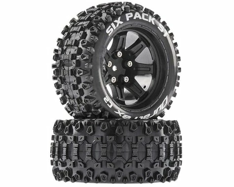 Duratrax Six-Pack ST 2.8 Pre-Mounted Tires (Black) (2) W/14mm Hex