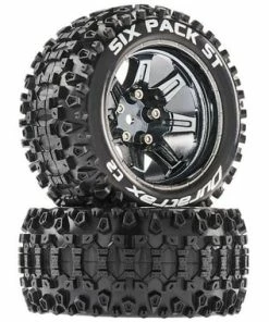 Duratrax Six-Pack ST 2.8 Pre-Mounted Tires (Chrome) (2) W/14mm Hex