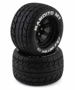 Duratrax Bandito MT 2.8" Pre-Mounted On-Road Truck Tires W/14mm Hex (Black) (2)