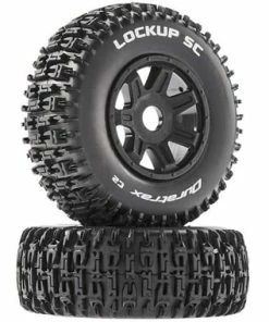 Duratrax Lockup Short Course Pre-Mounted Tires (Soft - C2) W/17mm Hex (Black) (2)