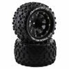 Duratrax Six Pack MT Belted 2.8" Mounted Rear Tires (Black) (2) W/12mm Hex