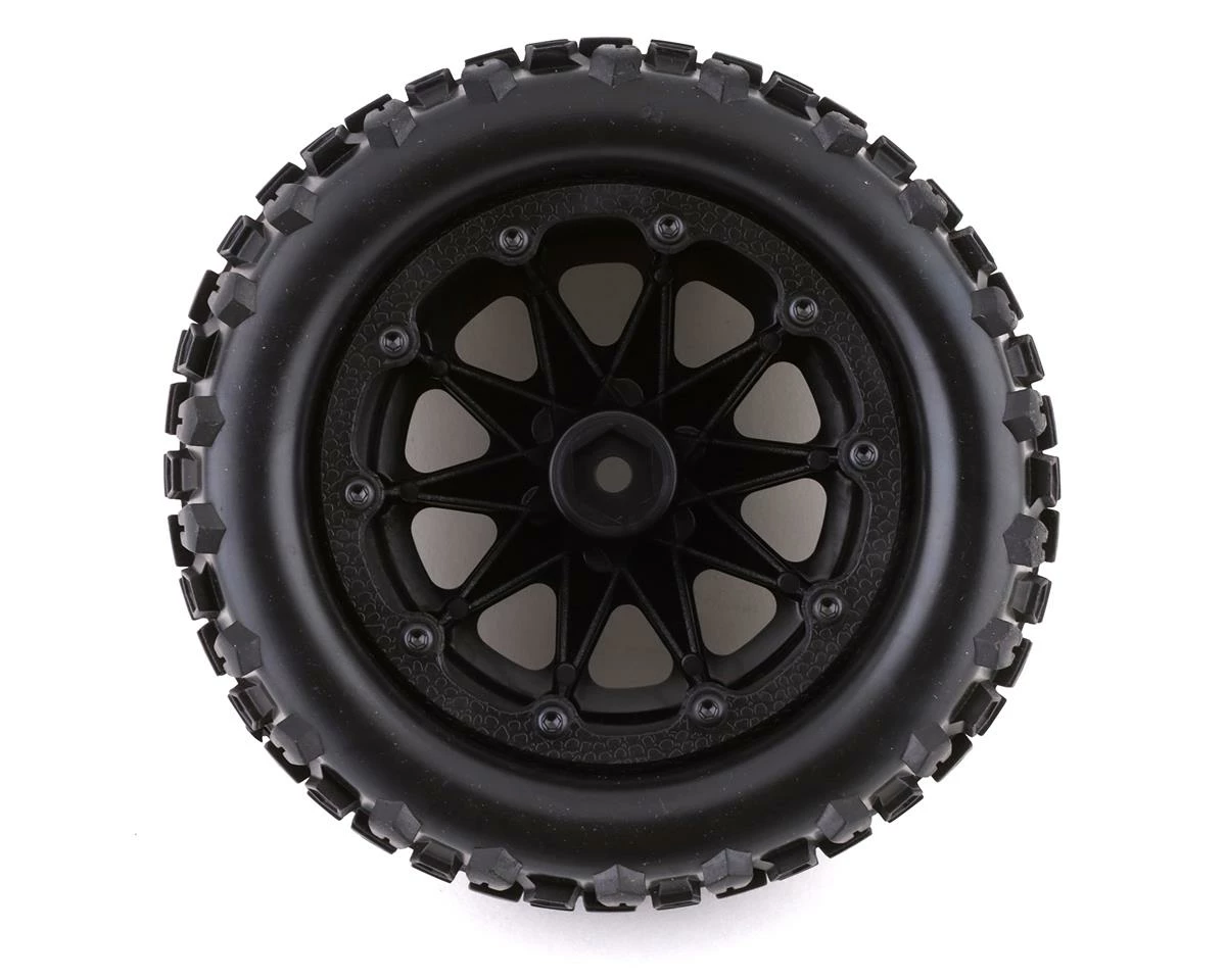 Duratrax Six Pack MT Belted 2.8" Mounted Rear Tires (Black) (2) W/12mm Hex - Image 2