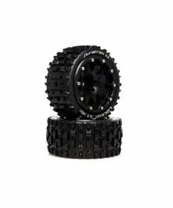 Duratrax Lockup ST Belted 2.8" 2WD Truck Tires (Black) (2) (0.5 Offset)