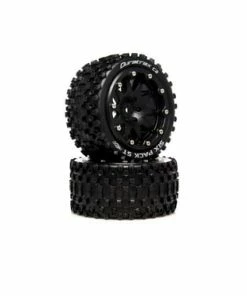 Duratrax Six Pack ST Belted 2.8" 2WD Rear Truck Tires (Black) (2) (0 Offset)