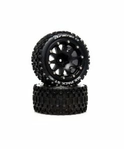 Duratrax Six Pack ST Belted 2.8" 2WD Truck Tires (Black) (2) (0.5 Offset)