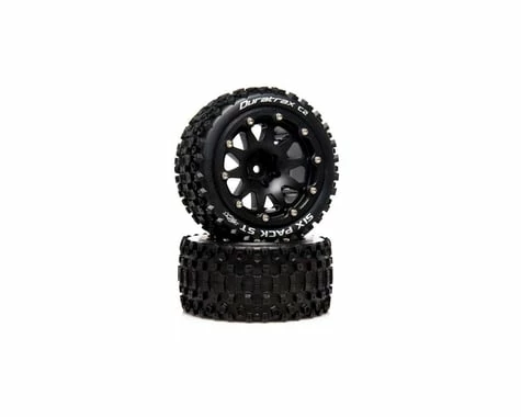 Duratrax Six Pack ST Belted 2.8" 2WD Truck Tires (Black) (2) (0.5 Offset)
