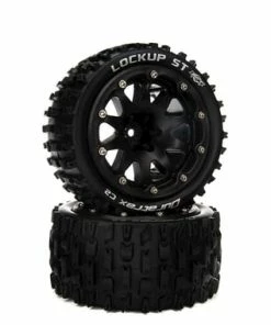 Duratrax Lockup ST Belted 2.8" 2WD On-Road Truck Tires W/14mm Hex (Black) (2)