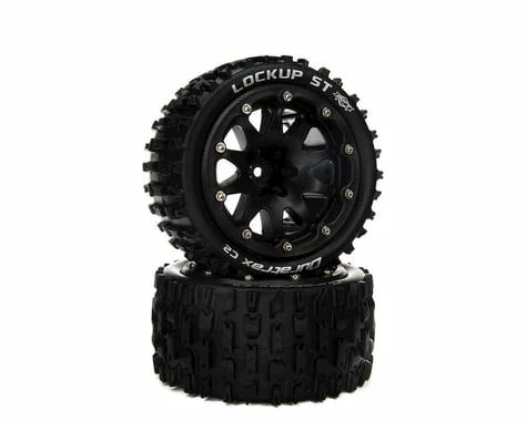 Duratrax Lockup ST Belted 2.8" 2WD On-Road Truck Tires W/14mm Hex (Black) (2)