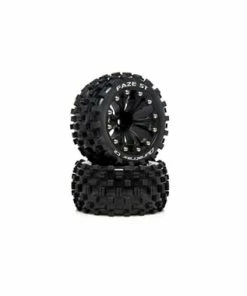 Duratrax Faze ST 2.8" 2WD Front/Rear Truck Tires (Black) (2) (0.5 Offset)