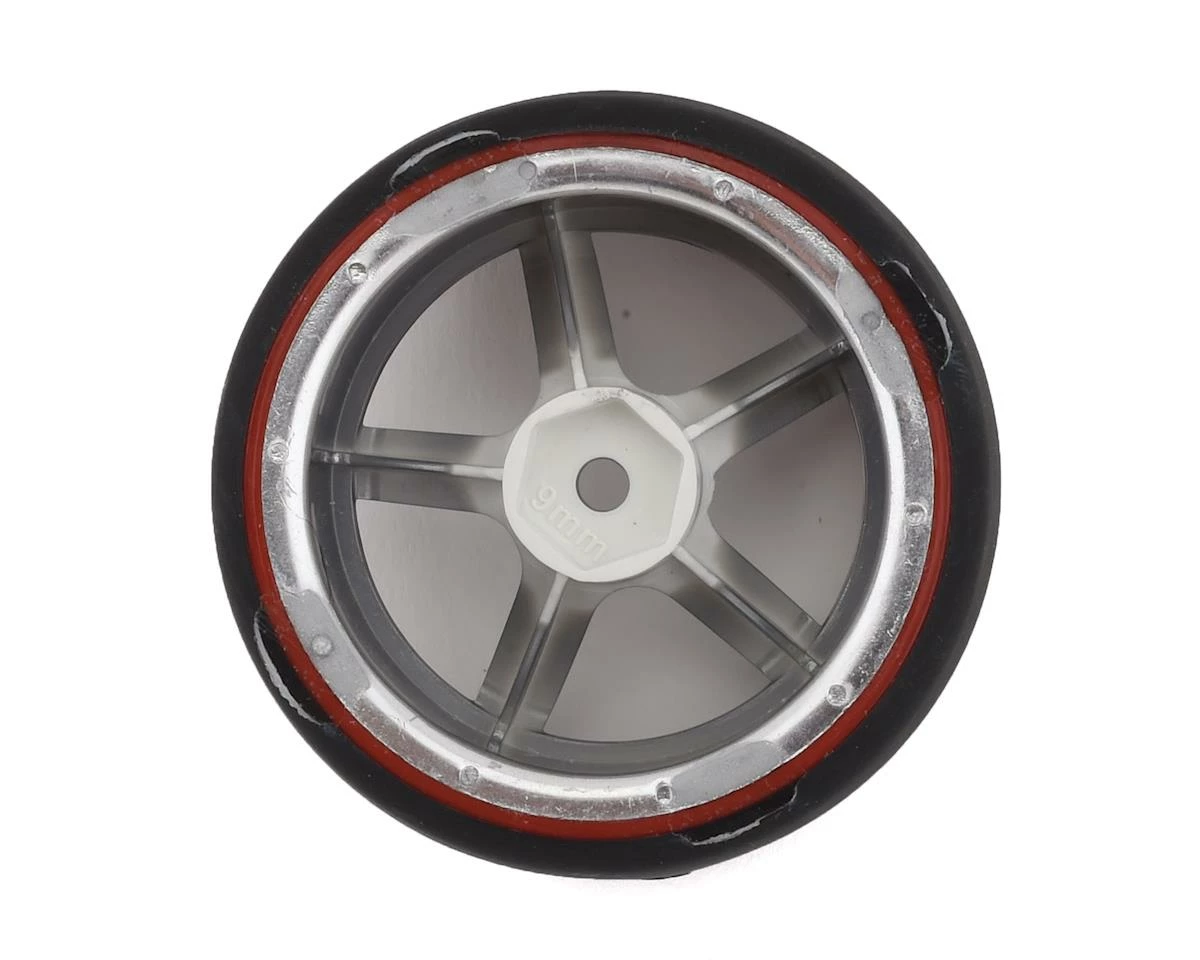 Firebrand RC Highfive D29 Pre-Mounted Slick Drift Tires (4) (Smoke Chrome) W/D2 Tires, 12mm Hex & 9mm Offset - Image 2