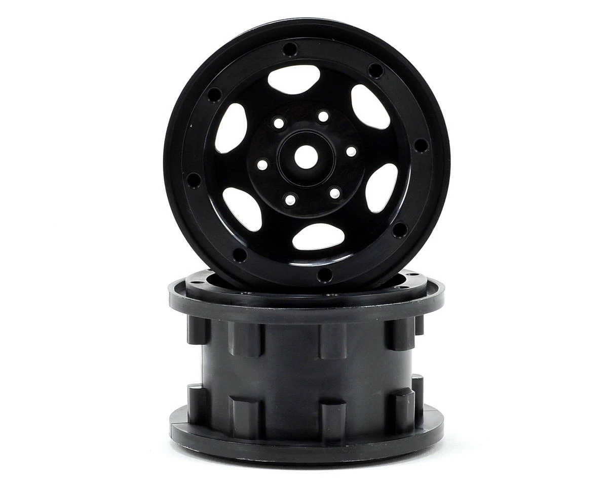 GMade GT 2.2" Beadlock Rock Crawler Wheels (2) (Black)